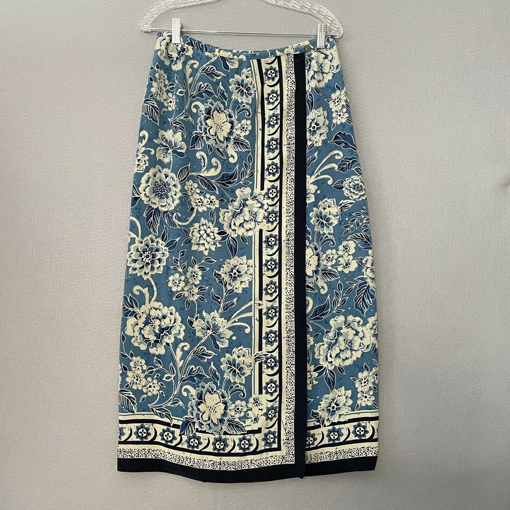 Vintage Talbots Silk Floral Maxi Skirt